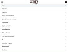 Tablet Screenshot of kestparts.com